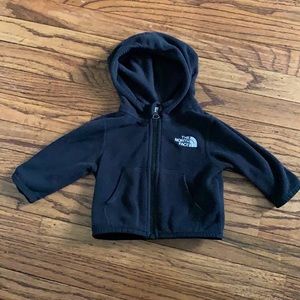 The North Face infant glacier full zip hoodie size 0-3m